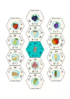 Vorschau - Fördermaterial/Inklusion - Hexagon - Spiel 01 - Kleines Einmaleins alle Reihen - Seite 1