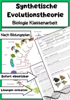 Vorschau - Arbeitsblätter - Synthetische Evolutionstheorie: Mutation, Rekombination, Selektion, Isolation - Seite 1