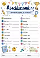 Vorschau - Arbeitsblätter - Abschluss des Schuljahres (Ranking, Reflexion, Bingo) - Seite 1