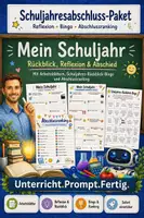 Vorschau - Arbeitsblätter - Abschluss des Schuljahres (Ranking, Reflexion, Bingo) - Deckblatt