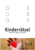 Vorschau - Arbeitsblätter - Kinderrätsel: Welche Teile gehören zusammen? - Deckblatt