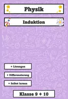 Vorschau - Arbeitsblätter - Elektromagnetische Induktion – Differenziertes PhET-Arbeitsblatt Klasse 11-13 - Deckblatt