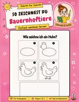 Vorschau - Arbeitsblätter - Bauernhoftiere zeichnen lernen – 10 Tiere Schritt für Schritt | Klasse 1–2 & Kindergarten Arbeitsblätter - Deckblatt