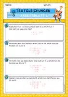 Vorschau - Arbeitsblätter - Einfache Textgleichungen: Arbeitsblätter - Seite 2
