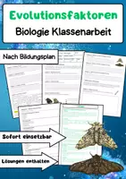Vorschau - Arbeitsblätter - Evolutionsfaktoren Materialpaket: Mutation, Rekombination, Selektion & sexuelle Selektion - Seite 1
