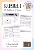 Vorschau - Arbeitsblätter - Miniheft J j - Buchstabeneinführung - Deckblatt