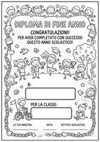 anteprima - Altro tipo di materiale - Diploma di fine anno per tutte le classi - Pagina di copertina