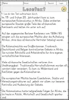 Vorschau - Arbeitsblätter - Kolonialismus in Afrika, Lesen und Verstehen Arbeitsblätter mit Lesetext, Fragen - Seite 2