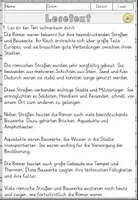Vorschau - Arbeitsblätter - Römische Straßen und Bauwerke, Lesen und Verstehen Arbeitsblätter mit Lesetext, Fragen - Seite 2
