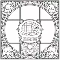 Vorschau - Arbeitsblätter - Mandala und Fantasiereise: Vielfalt am Beispiel von Elmar zum selbst Gestalten.. - Seite 2