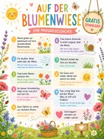 Vorschau - Text - Massagegeschichte „Auf der Blumenwiese“ 🌸 | Entspannung für Kindergarten & Kita | GRATIS Download - Deckblatt