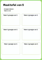 Voorbeeld - differentiatiebundel maaltafel van 2, 5 en 10 - Pagina 2