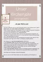 Vorschau - Mal- und Bastelvorlagen - Unser Kirchenjahr (evangelisch) Jahreskreis - Seite 1