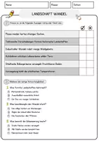 Vorschau - Arbeitsblätter - Landschaft Wandel Arbeitsblätter mit Fragen + Lösungen Lesetext - Seite 2