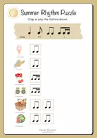 förhandsvisning - Summer Rhythm Puzzle - sida 1