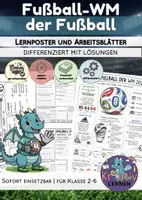 Vorschau - Arbeitsblätter - Fußball WM 2026 – Der Spielball der WM | Lernposter & differenzierte Arbeitsblätter (Klasse 2–6, DaZ/DaF geeignet) - Deckblatt
