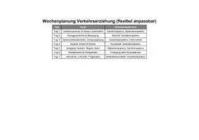 Vorschau - Bildkarten - Wochenplanung Verkehr Projekt Kita Schule | Verkehrszeichen Kinder lernen | Lernkarten Verkehr PDF Printable - Seite 1
