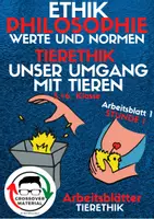 Vorschau - Arbeitsblätter - Tierethik: Unser Umgang mit Tieren (Tierethik AB 1) - Deckblatt