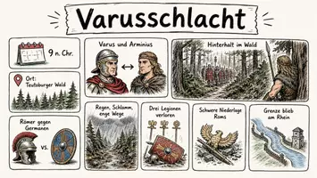Vorschau - Arbeitsblätter - Lernposter + Arbeitsblatt "Varusschlacht" + Onlineübung & MP3 + Mindmap + Infografik - Seite 2