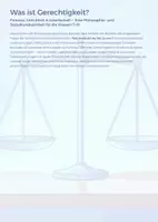 Vorschau - Unterrichtsreihen - Was ist Gerechtigkeit? – Unterrichtsreihe Philosophie & Ethik (Klassen 7–10) - Deckblatt