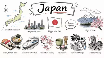 Vorschau - Arbeitsblätter - Lernposter + Arbeitsblatt "Japan" + Onlineübung & MP3 + Mindmap + Infografik - Seite 2