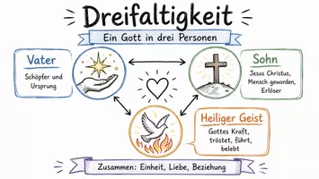 Vorschau - Arbeitsblätter - Lernposter + Arbeitsblätter zum Thema "Dreifaltigkeit" + Lösung & MP3 + Mindmap + Infografik - Seite 2