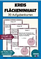 Vorschau - Stationenlernen - Materialpaket Aufgabenkarten Flächeninhalt von ebenen Figuren berechnen - Seite 1