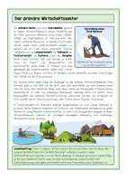Vorschau - Arbeitsblätter - Wirtschaftssektoren – Infoblatt mit Aufgabenstellung - Deckblatt