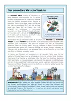 Vorschau - Arbeitsblätter - Wirtschaftssektoren – Infoblatt mit Aufgabenstellung - Seite 1