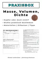 Vorschau - Arbeitsblätter - Dichte bestimmen – Stoffeigenschaften | Chemie - Deckblatt