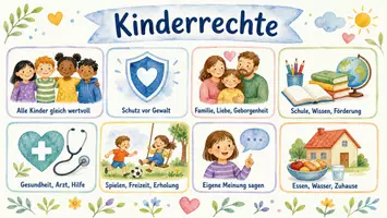 Vorschau - Arbeitsblätter - Arbeitsblatt "Kinderrechte" + Onlineübung & MP3 + Infografik - Seite 2