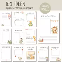Vorschau - Anderer Materialtyp - Portfolio Kindergarten | 100 Vorlagen zum Ausdrucken | Portfolio Ordner für Erzieher Krippe Kita - Seite 2
