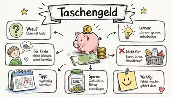Vorschau - Arbeitsblätter - Lernposter + Arbeitsblätter zum Thema "Taschengeld" + Lösung & MP3 + Mindmap + Infografik - Seite 2