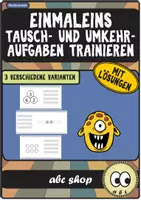 Vorschau - Arbeitsblätter - Einmaleins: Tausch- und Umkehraufgaben üben (mit drei Aufgabenformaten, 12 ABs) - Deckblatt