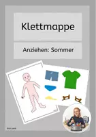 Vorschau - Fördermaterial/Inklusion - Klettmappe Anziehen im Sommer - Deckblatt