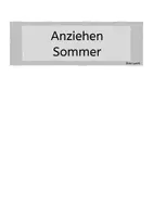 Vorschau - Fördermaterial/Inklusion - Klettmappe Anziehen im Sommer - Seite 1