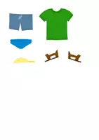 Vorschau - Fördermaterial/Inklusion - Klettmappe Anziehen im Sommer - Seite 3