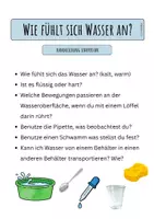Vorschau - Unterrichtsreihen - Lerneinheit Wasser - Wie fühlt sich Wasser an? Teil 3 - Seite 1