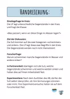 Vorschau - Unterrichtsreihen - Lerneinheit Wasser - Wie fühlt sich Wasser an? Teil 3 - Seite 2