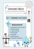 Vorschau - Unterrichtsreihen - Lerneinheit Wasser - Was schwimmt oder sinkt? Teil 4 - Deckblatt