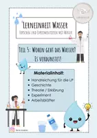 Vorschau - Stundenentwürfe - Lerneinheit Wasser - Wohin geht das Wasser? Verdunstung Teil 5 - Deckblatt