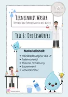 Vorschau - Stundenentwürfe - Lerneinheit Wasser - Der Eiswürfel Teil 6 - Deckblatt