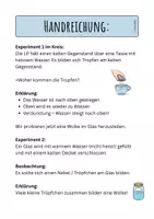 Vorschau - Stundenentwürfe - Lerneinheit Wasser - Experimente Teil 7 - Seite 1