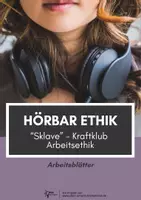 Vorschau - Arbeitsblätter - Arbeitsethik ⎮ HÖRBAR Sklave von Kraftklub - Arbeitsblätter für Klasse 9 bis 11 - Deckblatt