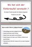Vorschau - Fördermaterial/Inklusion - Chinesische Mauer Spezial: Fehlerteufel Lesekarten Großschreibung - Seite 2