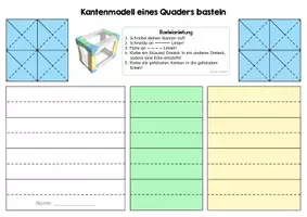Vorschau - Arbeitsblätter - Kantenmodell - Quader - Seite 2