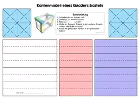 Vorschau - Arbeitsblätter - Kantenmodell - Quader - Seite 3