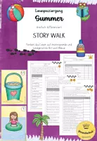 Vorschau - Arbeitsblätter - Story Walk "Summer" - englischer Lesespaziergang - Deckblatt