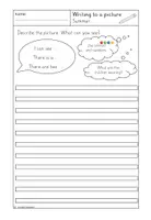 Vorschau - Arbeitsblätter - Writing to a picture - "Summer" - Schreiben zum Wimmelbild - Seite 3