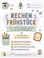 Vorschau - Arbeitsblätter - Rechenfrühstück 🧮 - Deckblatt
